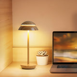 Cordless Aluminum Table Lamp with Touch Dimmer & 4000 mAh Battery – Portable LED Desk Light